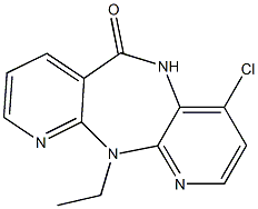 4-Chloro-11-ethyl-5,11-dihydro-6H-dipyrido[3,2-b:2',3'-e][1,4]diazepine-6-one Structure