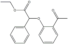 2-(2-Acetylphenoxy)-2-phenylacetic acid ethyl ester 구조식 이미지