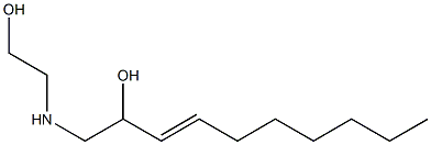 1-[(2-Hydroxyethyl)amino]-3-decen-2-ol 구조식 이미지
