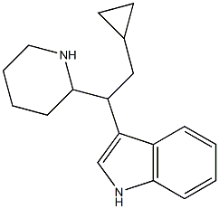 3-(1-Cyclopropylmethyl-2-piperidylmethyl)-1H-indole 구조식 이미지