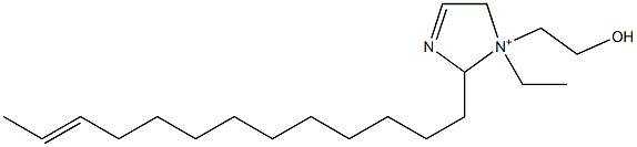 1-Ethyl-1-(2-hydroxyethyl)-2-(11-tridecenyl)-3-imidazoline-1-ium 구조식 이미지