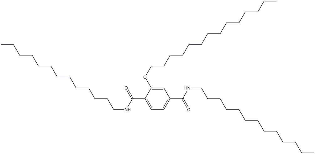 2-(Tetradecyloxy)-N,N'-ditridecylterephthalamide Structure