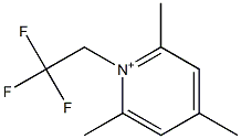 1-(2,2,2-Trifluoroethyl)-2,4,6-trimethylpyridinium Structure