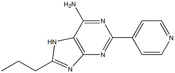 8-Propyl-2-(4-pyridinyl)adenine Structure