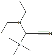 2-(Diethylamino)-2-(trimethylsilyl)acetonitrile 구조식 이미지