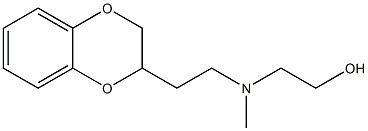 2-[N-[2-(1,4-Benzodioxan-2-yl)ethyl]-N-methylamino]ethanol 구조식 이미지