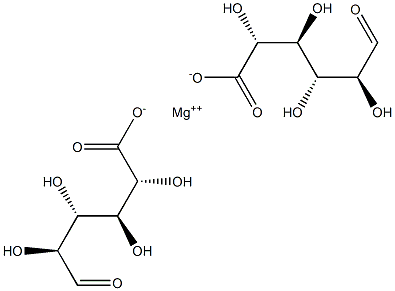 Bis[(2R,3S,4R,5S)-2,3,4,5-tetrahydroxy-6-oxohexanoic acid]magnesium salt 구조식 이미지