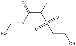 2-(2-Hydroxyethylsulfonyl)-N-(hydroxymethyl)propionamide 구조식 이미지