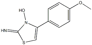 4-(4-Methoxyphenyl)-2-imino-4-thiazolin-3-ol 구조식 이미지