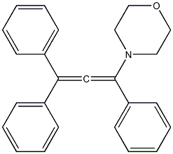 4-(1,3,3-Triphenylallene-1-yl)morpholine 구조식 이미지