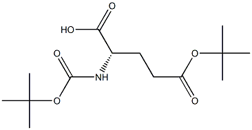 N-(tert-Butyloxycarbonyl)glutamic acid 5-tert-butyl ester Structure