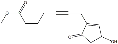 7-[(Z)-3-Hydroxy-5-oxo-1-cyclopenten-1-yl]-5-heptynoic acid methyl ester Structure