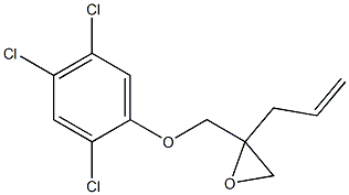 2,4,5-Trichlorophenyl 2-allylglycidyl ether Structure