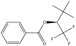 (-)-Benzoic acid (S)-1-trifluoromethyl-2,2-dimethylpropyl ester 구조식 이미지