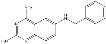 6-(Benzylamino)-2,4-quinazolinediamine 구조식 이미지