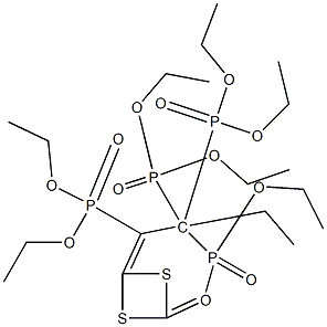(1,3-Dithietane-2,4-diylidene)dimethylenetetrakisphosphonic acid octaethyl ester 구조식 이미지