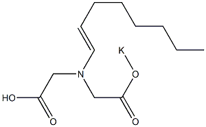 N-[[(Potassiooxy)carbonyl]methyl]-N-(1-octenyl)glycine 구조식 이미지