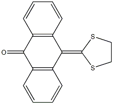 10-(1,3-Dithiolan-2-ylidene)anthracen-9(10H)-one Structure