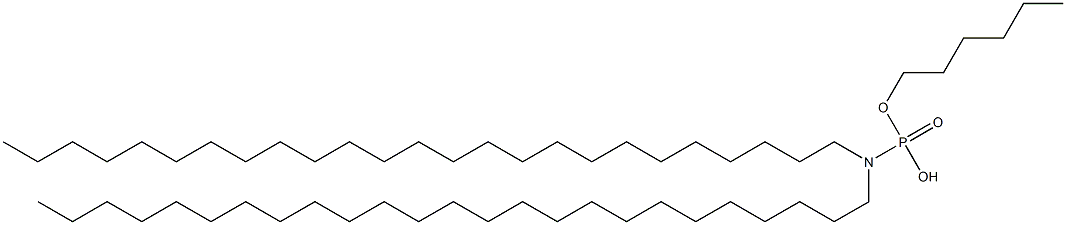 N,N-Dipentacosylamidophosphoric acid hydrogen hexyl ester Structure