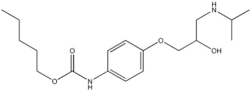 [4-[2-Hydroxy-3-(isopropylamino)propoxy]phenyl]carbamic acid pentyl ester Structure