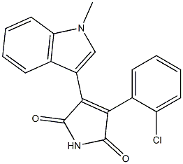 3-(1-Methyl-1H-indol-3-yl)-4-(2-chlorophenyl)-1H-pyrrole-2,5-dione Structure