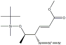 (2E,4S,5R)-4-Azido-5-(tert-butyldimethylsilyloxy)-2-hexenoic acid methyl ester 구조식 이미지