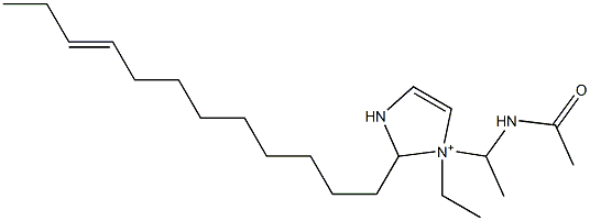 1-[1-(Acetylamino)ethyl]-2-(9-dodecenyl)-1-ethyl-4-imidazoline-1-ium Structure