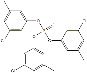 Phosphoric acid tris(3-chloro-5-methylphenyl) ester 구조식 이미지