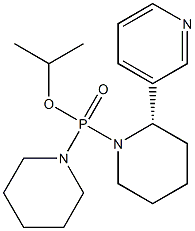 3-[(2S)-1-[Isopropoxy(piperidino)phosphinyl]piperidin-2-yl]pyridine Structure
