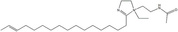 1-[2-(Acetylamino)ethyl]-1-ethyl-2-(14-hexadecenyl)-2-imidazoline-1-ium 구조식 이미지