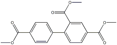 2,4,4'-Biphenyltricarboxylic acid trimethyl ester Structure