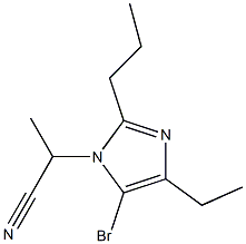 5-Bromo-1-(1-cyanoethyl)-4-ethyl-2-propyl-1H-imidazole Structure