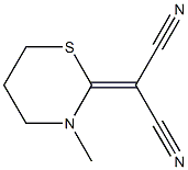 2-[Cyano(cyano)methylene]-3-methyl-3,4,5,6-tetrahydro-2H-1,3-thiazine 구조식 이미지