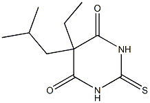 5-(2-Methylpropyl)-5-ethyl-2,3-dihydro-2-thioxo-4,6(1H,5H)-pyrimidinedione 구조식 이미지
