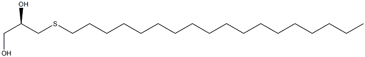 (R)-3-(Octadecylthio)-1,2-propanediol Structure