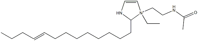 1-[2-(Acetylamino)ethyl]-1-ethyl-2-(9-tridecenyl)-4-imidazoline-1-ium Structure