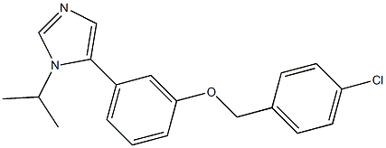 1-Isopropyl-5-[3-(4-chlorobenzyloxy)phenyl]-1H-imidazole 구조식 이미지