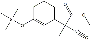 2-Isocyano-2-(3-trimethylsilyloxy-2-cyclohexenyl)propanoic acid methyl ester Structure