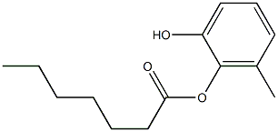 Heptanoic acid 2-hydroxy-6-methylphenyl ester 구조식 이미지