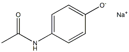 Sodium p-acetylaminophenolate 구조식 이미지