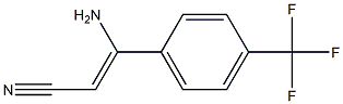 (Z)-3-Amino-3-(4-trifluoromethylphenyl)acrylonitrile Structure