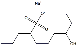 8-Hydroxydecane-4-sulfonic acid sodium salt 구조식 이미지