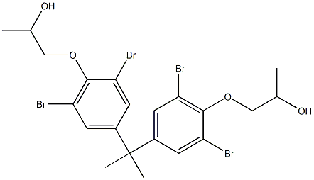 1,1'-[Isopropylidenebis(2,6-dibromo-4,1-phenyleneoxy)]bis(2-propanol) 구조식 이미지