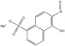 5-Hydroxy-6-nitroso-1-naphthalenesulfonic acid sodium salt 구조식 이미지
