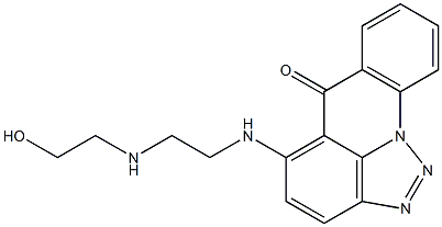 5-[2-(2-Hydroxyethylamino)ethylamino]-6H-[1,2,3]triazolo[4,5,1-de]acridin-6-one Structure