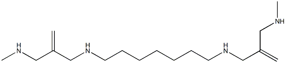 N,N''-(1,7-Heptanediyl)bis(2-methylene-N'-methylpropane-1,3-diamine) 구조식 이미지