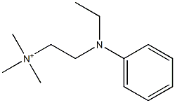 2-[Ethyl(phenyl)amino]-N,N,N-trimethylethanaminium Structure