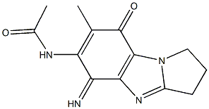 6-Acetylamino-2,3-dihydro-5-imino-7-methyl-1H-pyrrolo[1,2-a]benzimidazol-8(5H)-one Structure