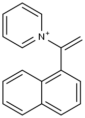 1-[1-(1-Naphtyl)ethenyl]pyridinium 구조식 이미지