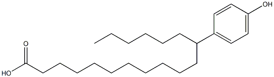 12-(4-Hydroxyphenyl)stearic acid Structure